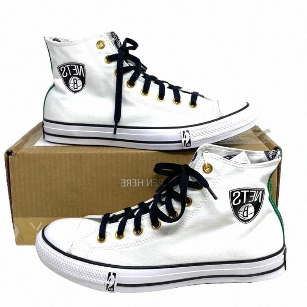 Converse Ctas High Top Canvas White Women's 172289C-WTBLGR Custom Sneakers Size